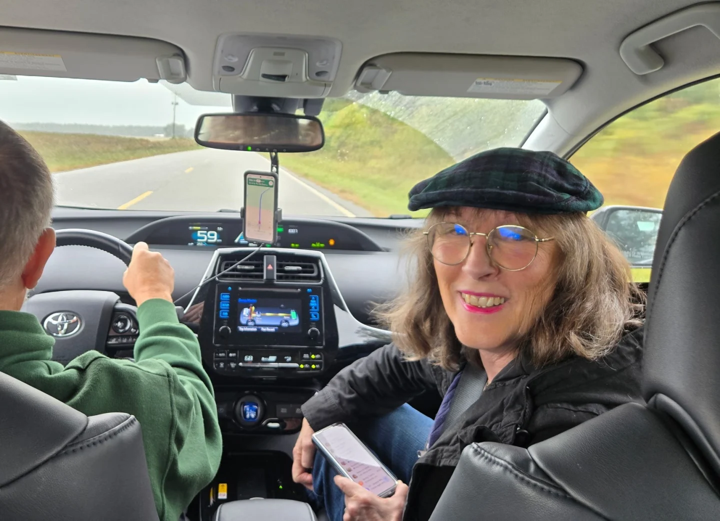 Traveling, on the way to the airport